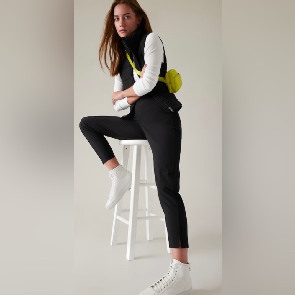 Athleta Brooklyn Ankle Pant Black Cropped